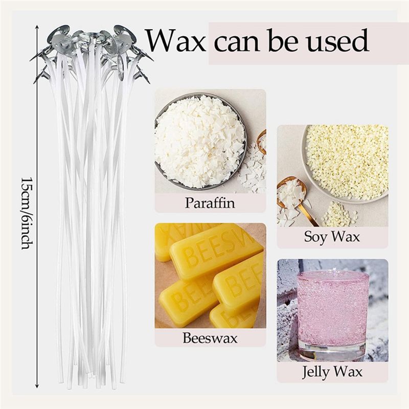 Cotton Wick 6 Inch - 2026 + 1000 Pieces Cotton Candle