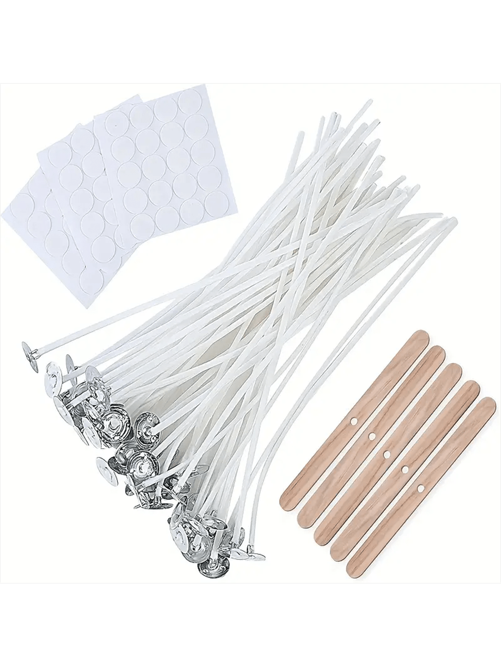 Cotton Wick 6 Inch - 100Pcs Cotton Candle Wick 15cm /