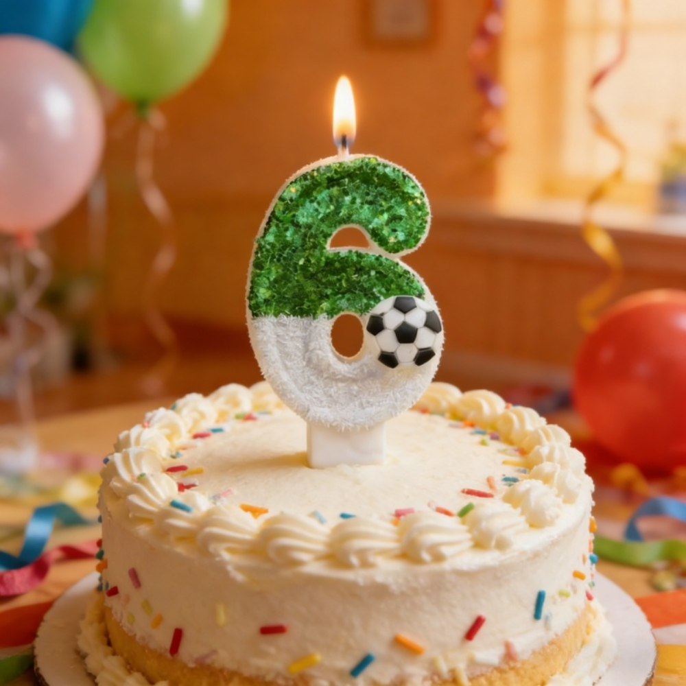 Candle Supplies Usa - Football Shape Number Cake Candles 0-9Creative