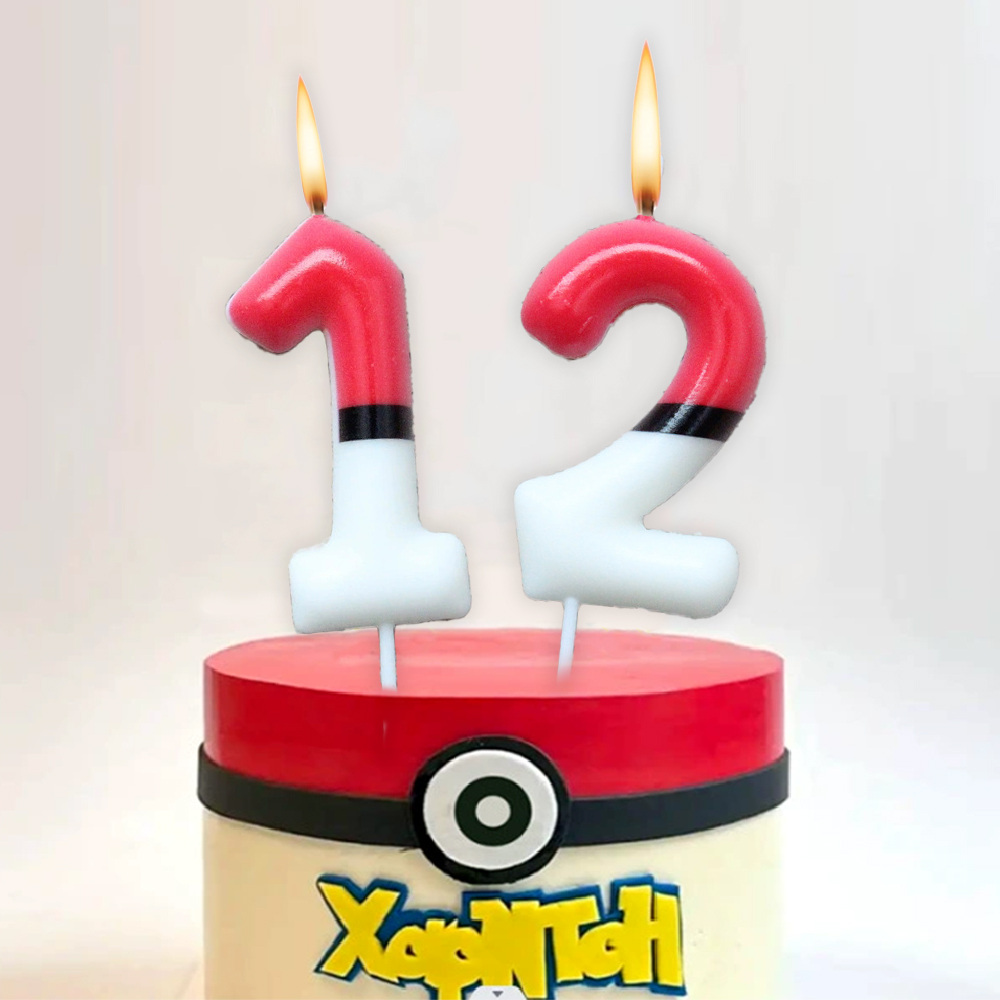 Candle Supplies Video - Pikachu candle birthday candles pokeball Cake
