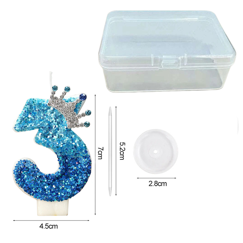 Creative Peacock Blue Crown Di - مراجعة Candle Supplies Usa وسعره