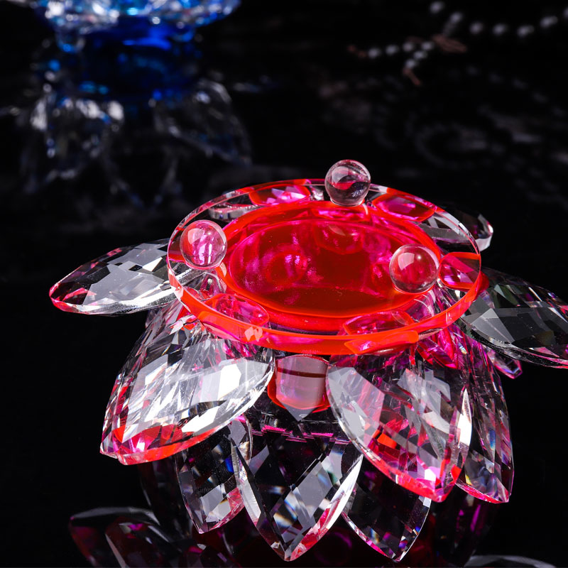 Handcrafts Crystal Lotus Flowe - مراجعة Candle Glass Supplies وسعره