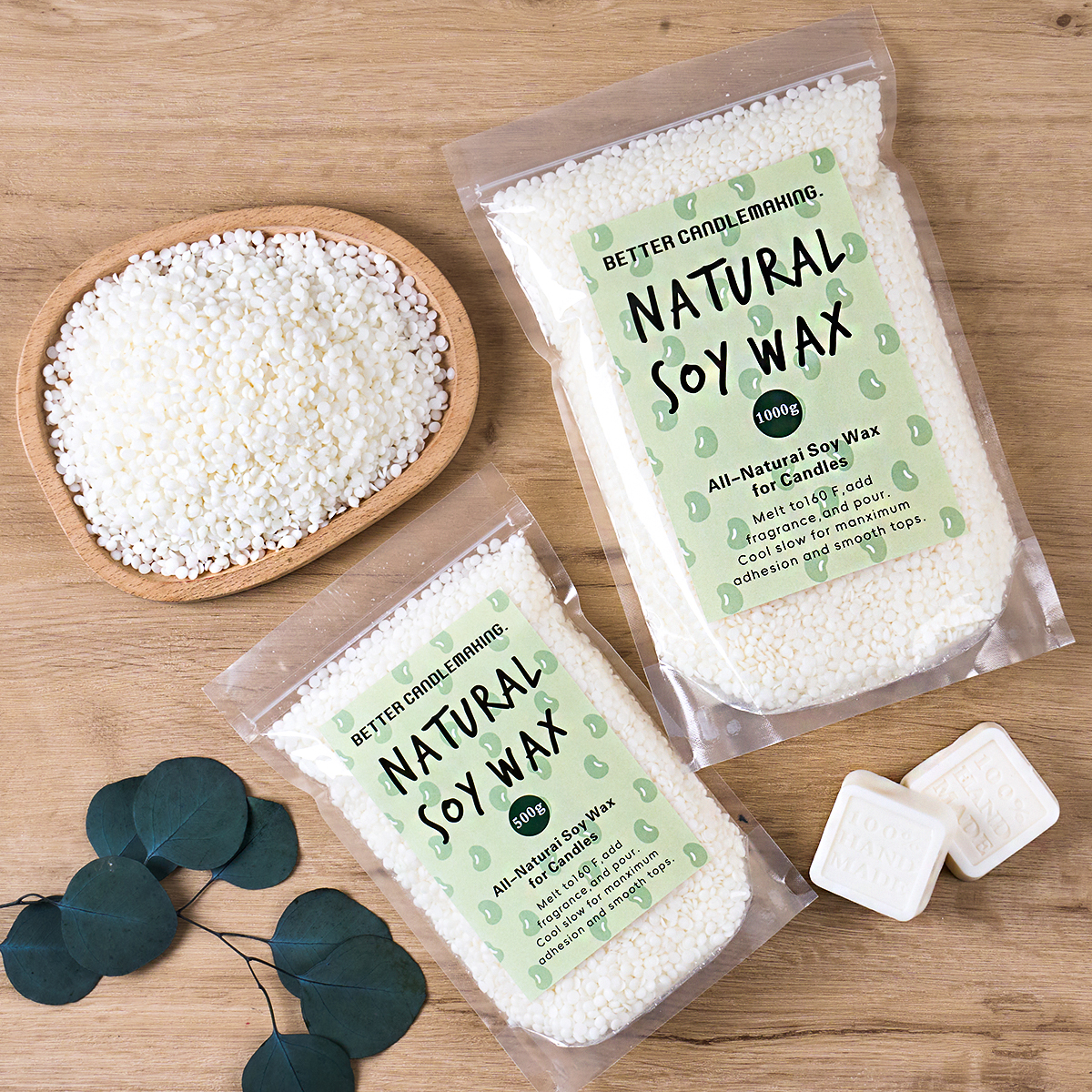 500g/1000g Natural Soy Wax DIY - مراجعة Candle Making Supplies Usa وسعره