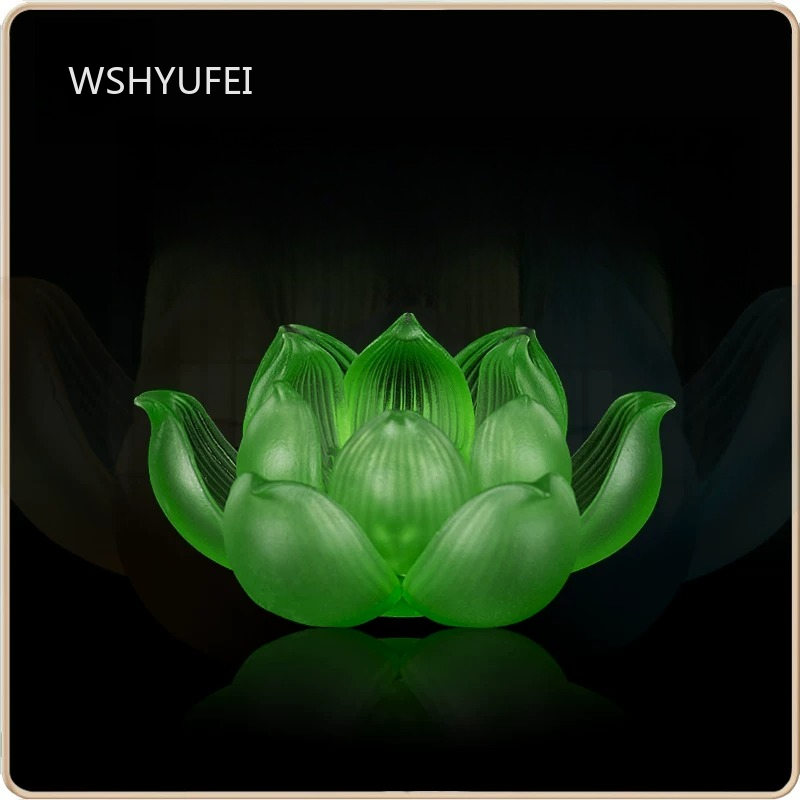 Glass Lotus Candlestick Househ - مراجعة Candle Glass Supplies وسعره