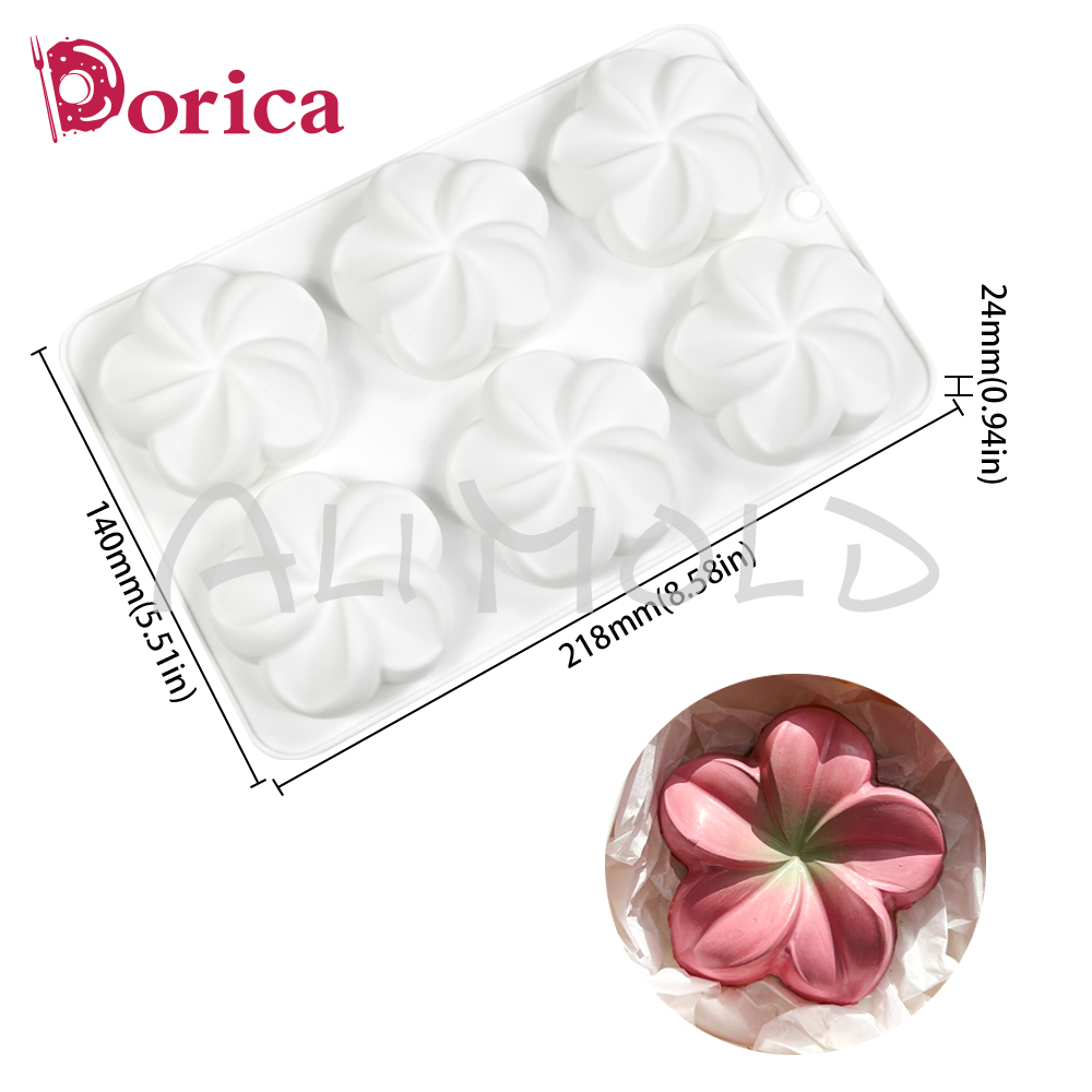 6 Cavities Flower Silicone Mou - مراجعة Candle Supplies Eu وسعره