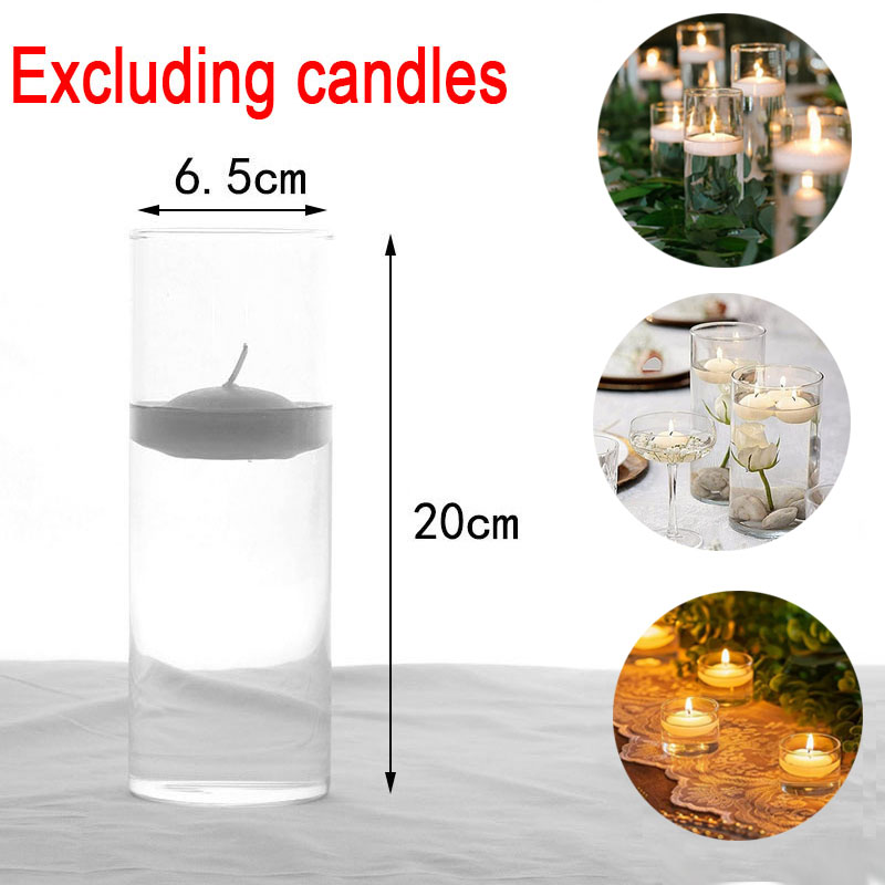 1pcs Clear Cylinder Glass Cand - مراجعة Candle Glass Supplies وسعره