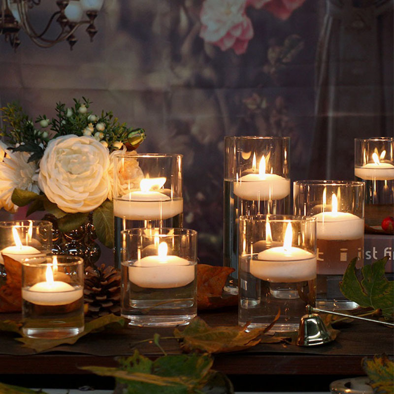 1pcs Clear Cylinder Glass Cand - مراجعة Candle Glass Supplies وسعره