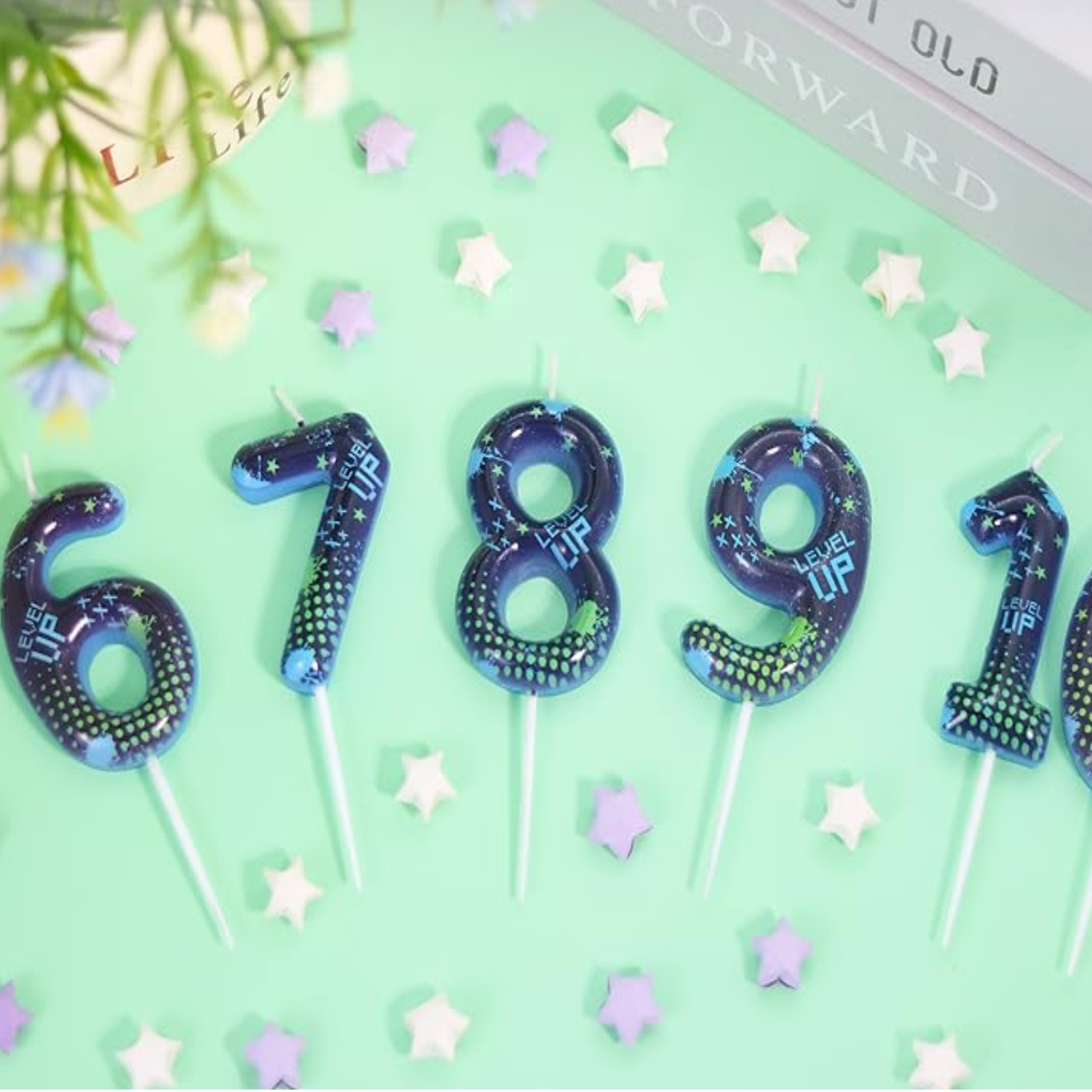 Blue Game Boy 0-9 Birthday Can - مراجعة Candle Supplies Usa وسعره