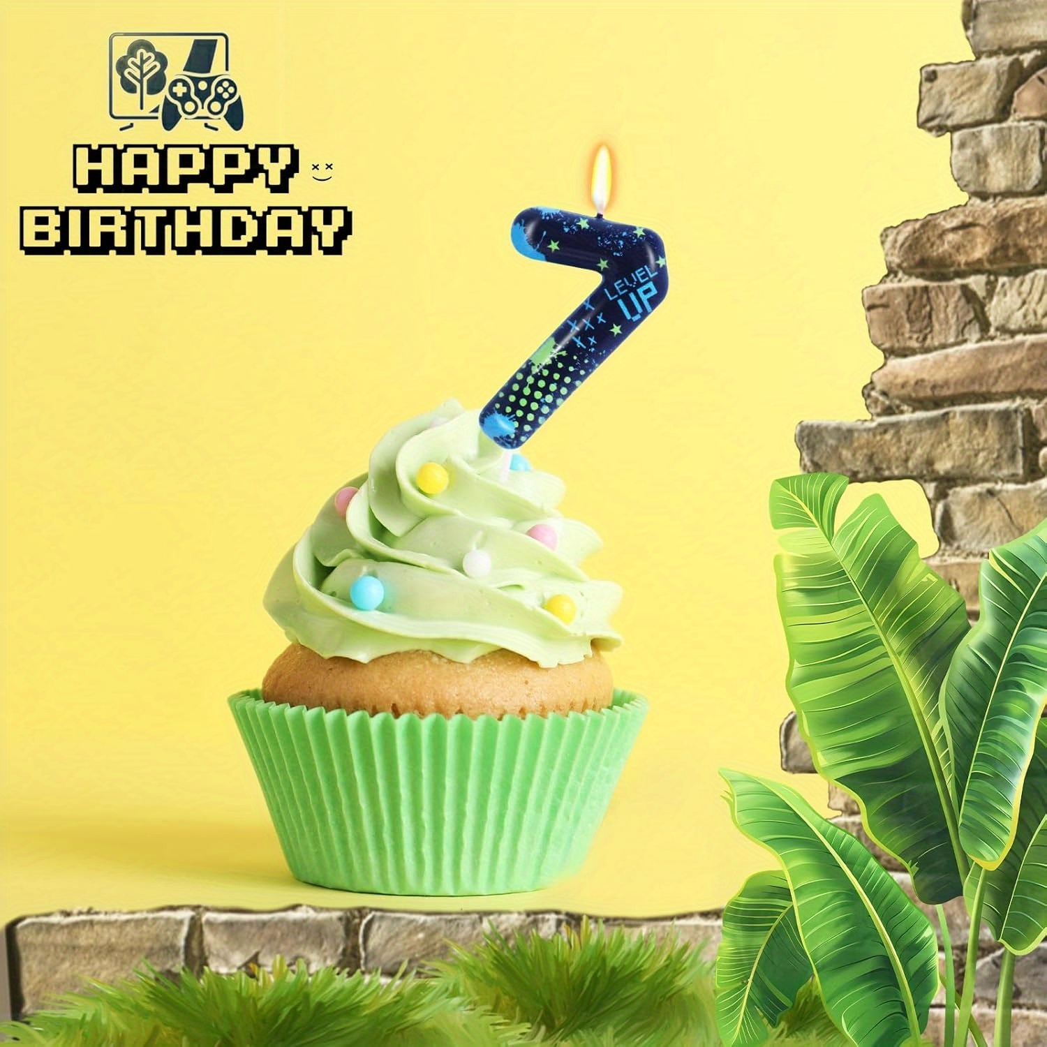Blue Game Boy 0-9 Birthday Can - مراجعة Candle Supplies Usa وسعره