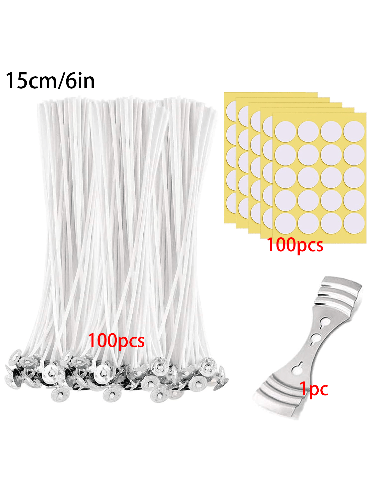 100 Pieces of 6inch Cotton Can - مراجعة Cotton Wick 6 Inch وسعره