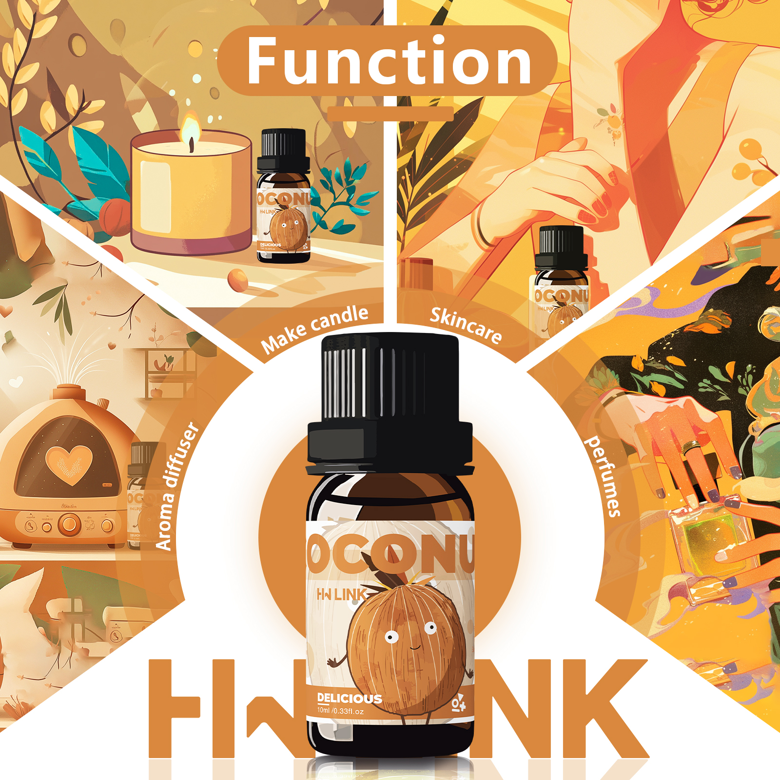 10ml Coconut Essential Oils No - مراجعة Fragrance Oil 10Ml وسعره