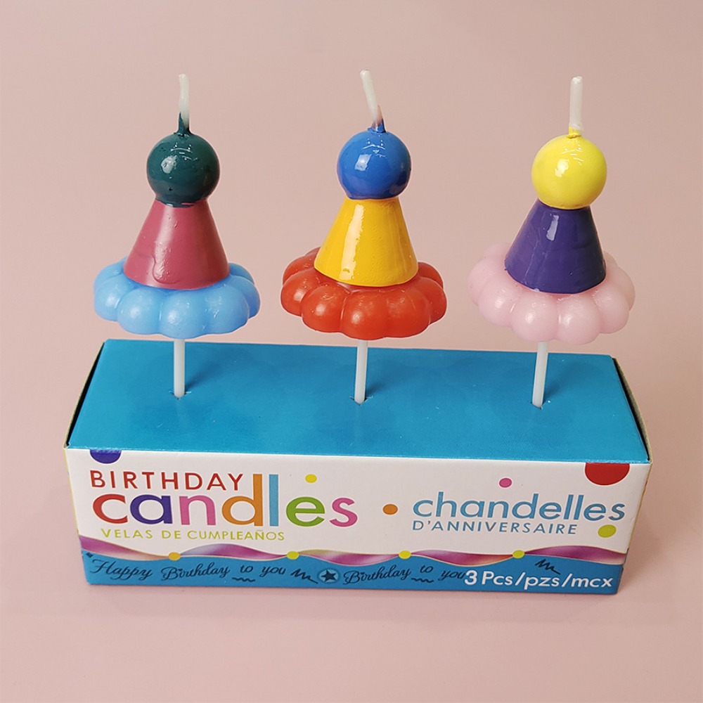 3PCS Party Hat Birthday Candle - مراجعة Candle Supplies Usa وسعره