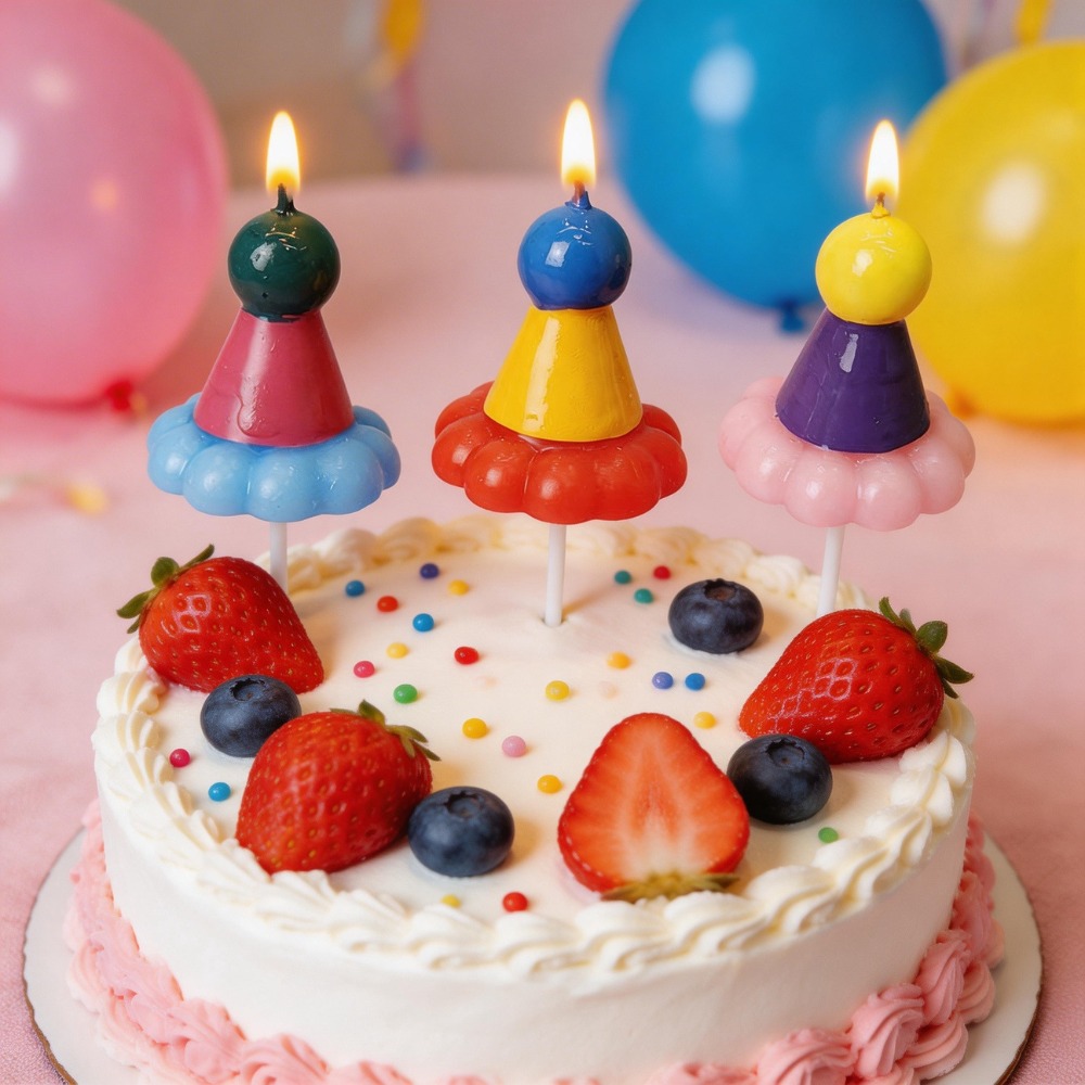 3PCS Party Hat Birthday Candle - مراجعة Candle Supplies Usa وسعره