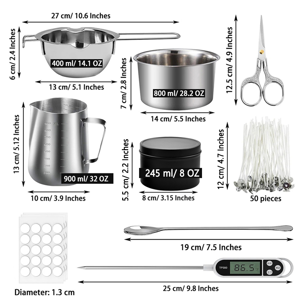 Glintmos DIY Candle Making Kit - مراجعة Candle Making Supplies Usa وسعره