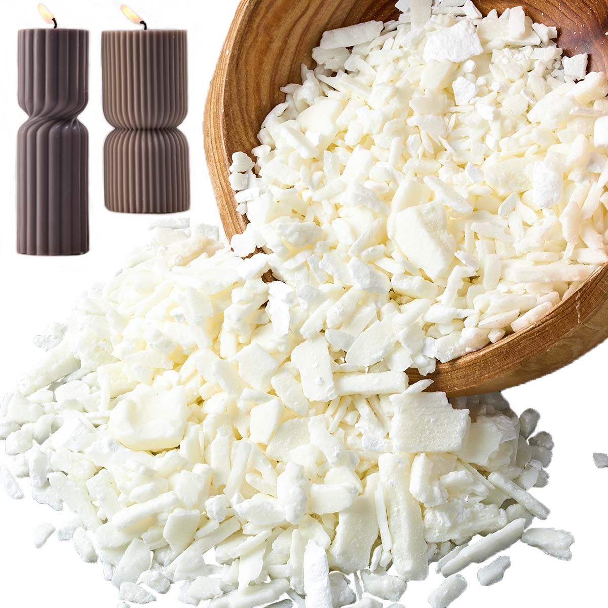 1 Pounds Pure White Soy Wax Fo - مراجعة Candle Making Supplies Usa وسعره