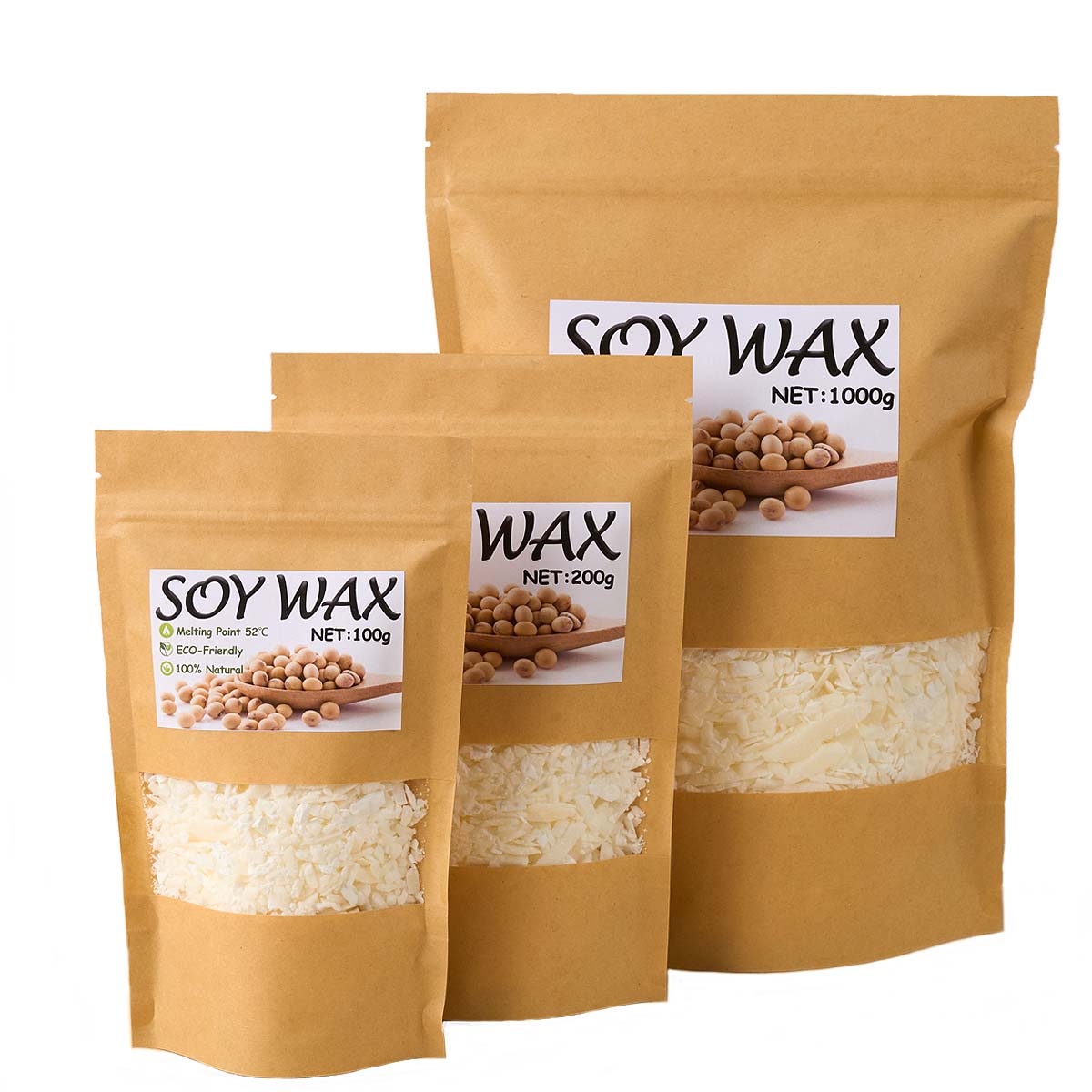 1 Pounds Pure White Soy Wax Fo - مراجعة Candle Making Supplies Usa وسعره