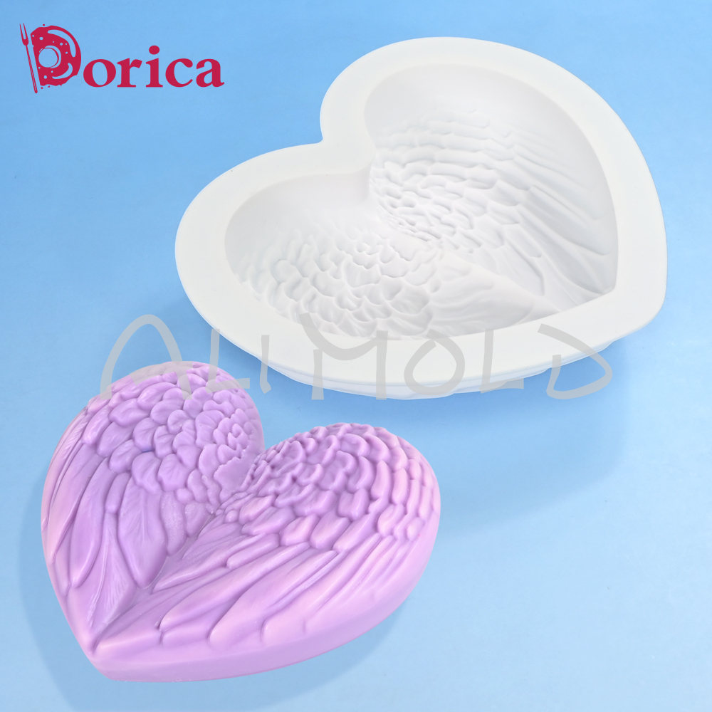 Dorica 3D Wings Heart Silicone - مراجعة Candle Supplies Eu وسعره
