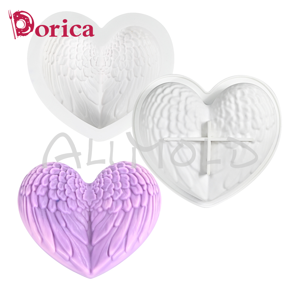 Dorica 3D Wings Heart Silicone - مراجعة Candle Supplies Eu وسعره