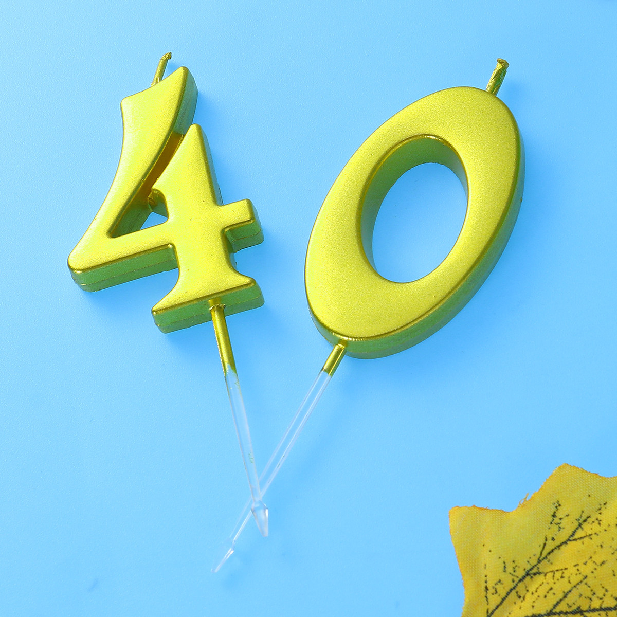 2Pcs Birthday Number 40 Golden - مراجعة Candle Supplies Usa وسعره