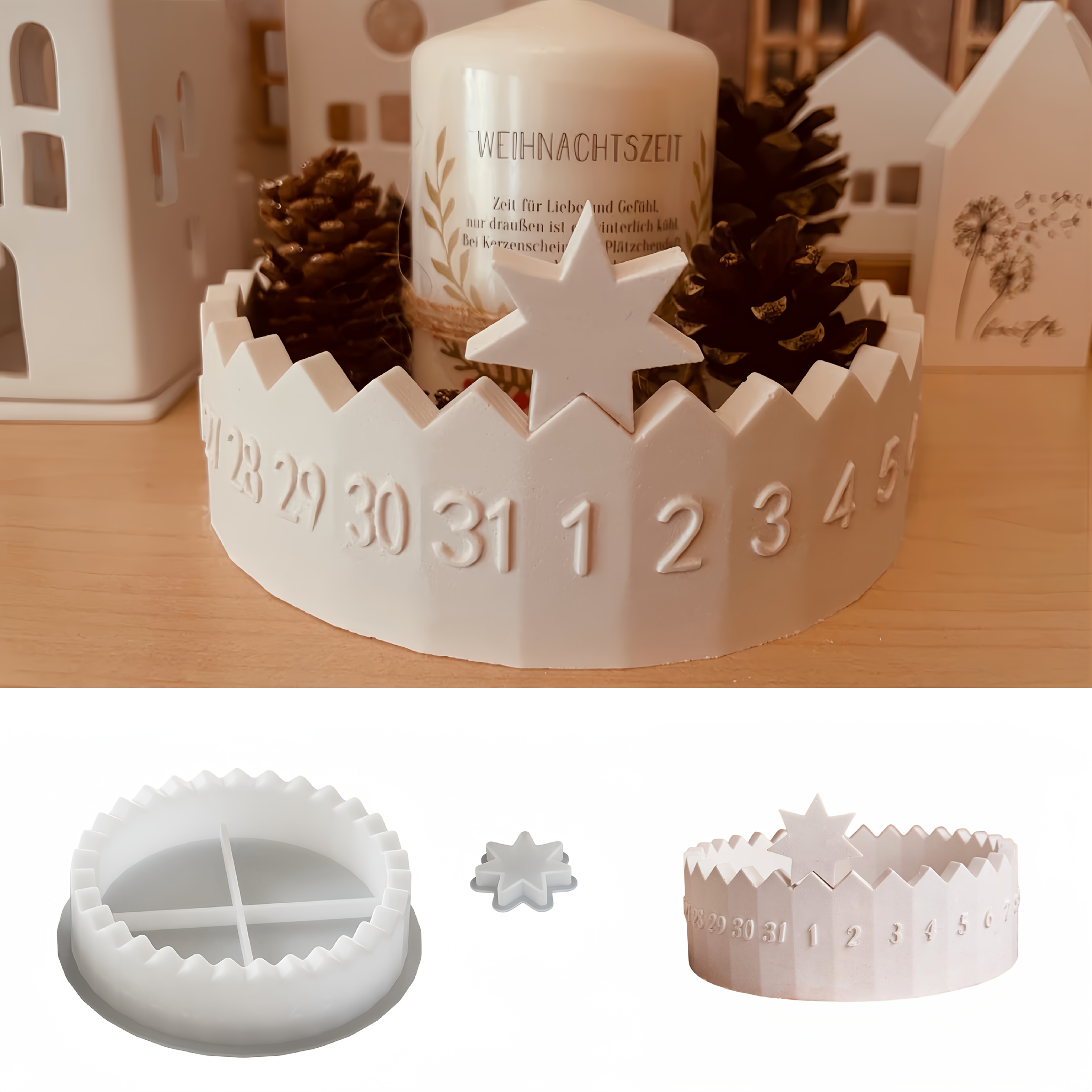 1 set Advent Calendar Silicone - مراجعة Candle Supplies Usa وسعره