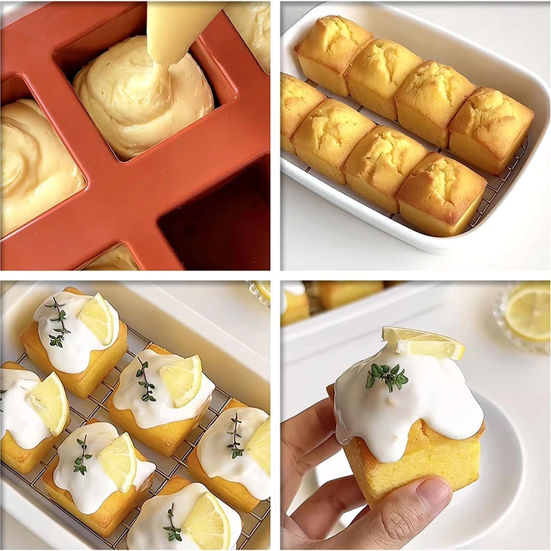 8 Cavity Square Mousse Cake Mo - مراجعة Candle Supplies Eu وسعره
