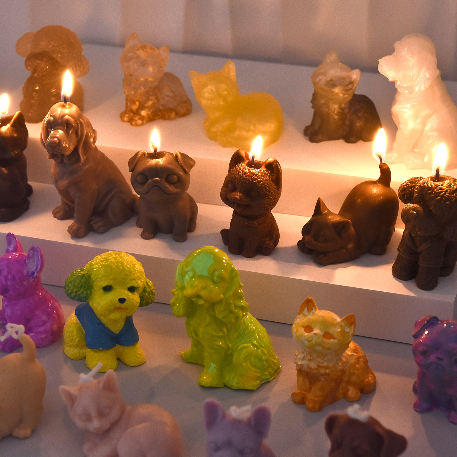 3D Dogs Cats Silicone Mold For - مراجعة Candle Making Supplies Usa وسعره