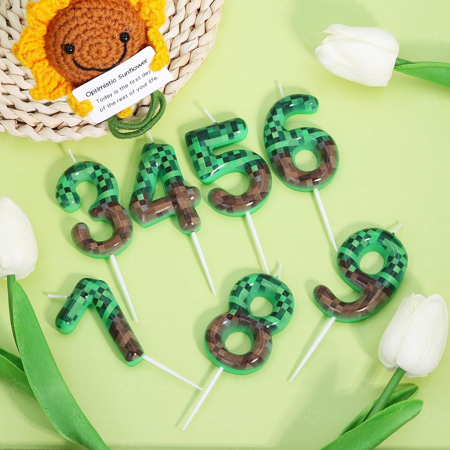 Miner Birthday Candles Birthda - مراجعة Candle Supplies Video وسعره