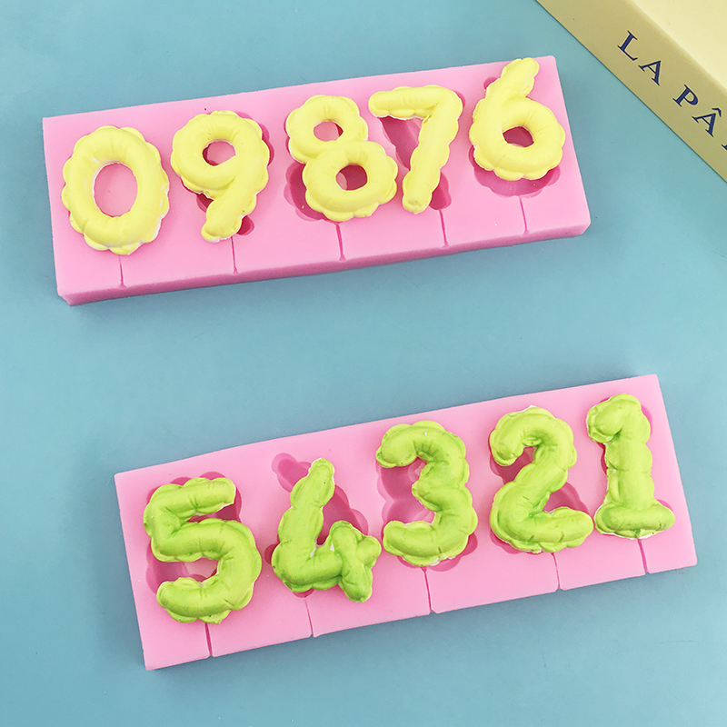 Arabic numeral silicone mold D - مراجعة Candle Supplies Eu وسعره