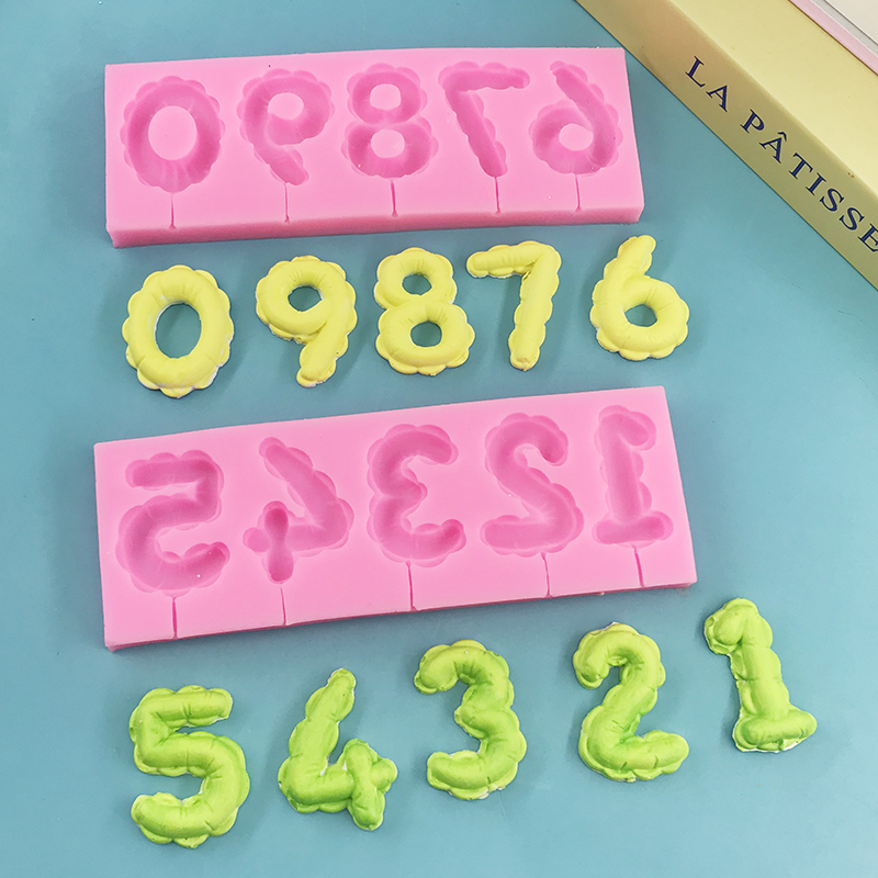 Arabic numeral silicone mold D - مراجعة Candle Supplies Eu وسعره