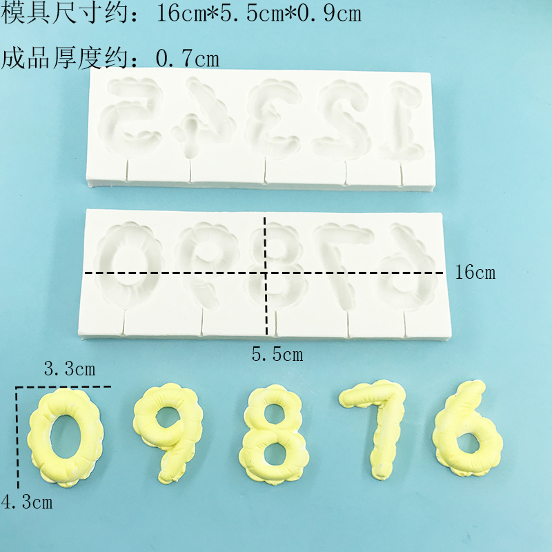 Arabic numeral silicone mold D - مراجعة Candle Supplies Eu وسعره