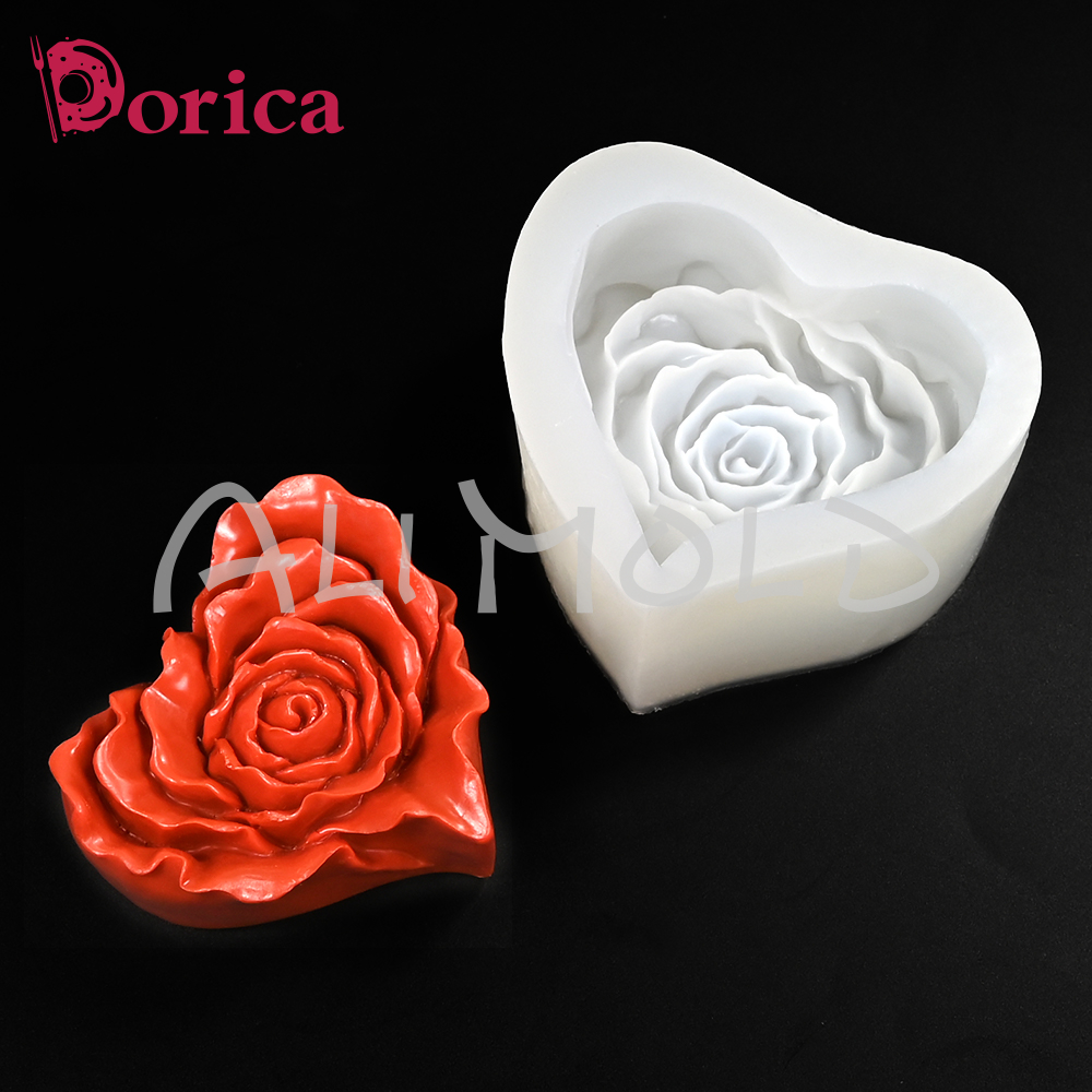 Rose Heart Silicone Candle Mol - مراجعة Candle Supplies Eu وسعره