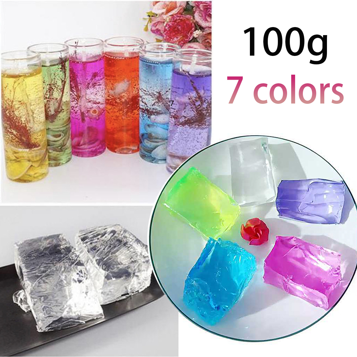 100G 7Colors Jelly Wax DIY Han - مراجعة Candle Making Supplies Usa وسعره