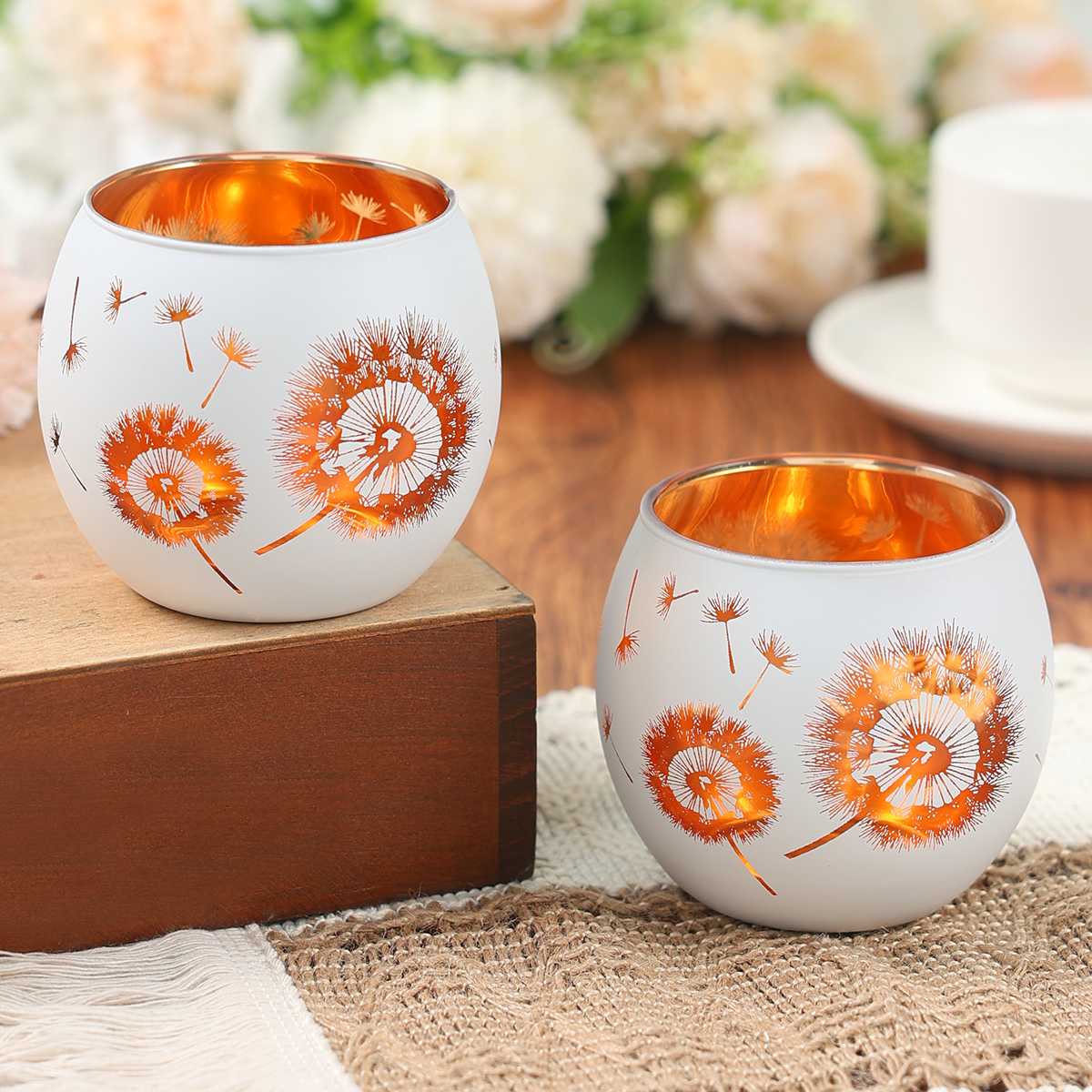 Dandelion Candle Holders Happy - مراجعة Candle Glass Supplies وسعره