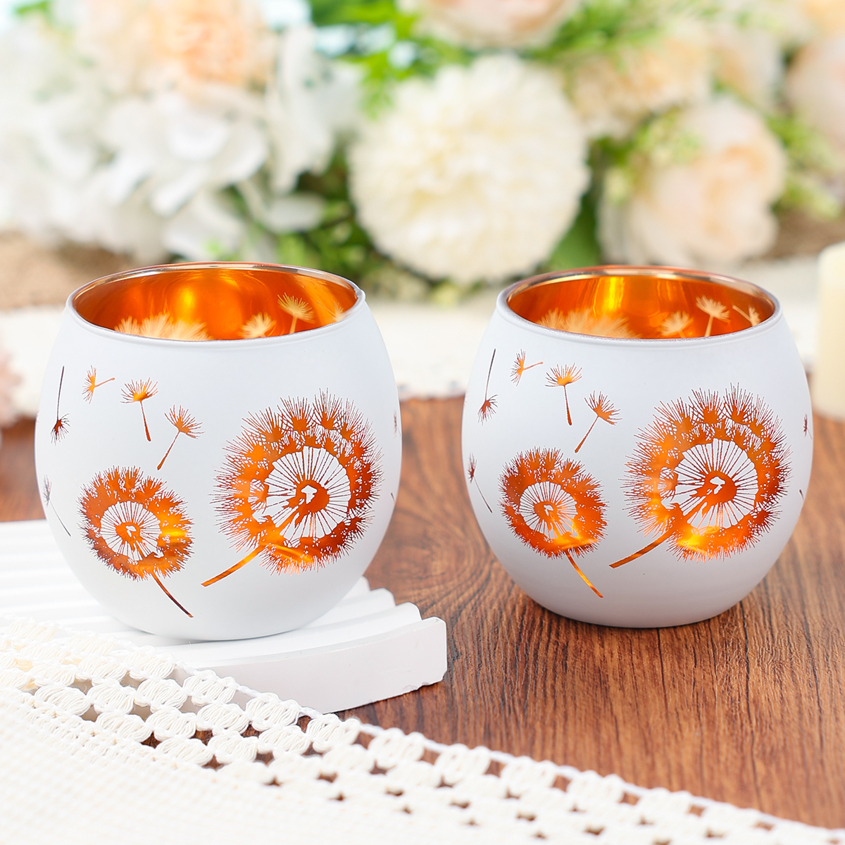 Dandelion Candle Holders Happy - مراجعة Candle Glass Supplies وسعره