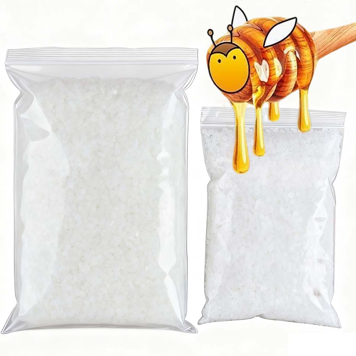 200g-1000g White Beeswax Pure  - مراجعة Candle Making Supplies Usa وسعره