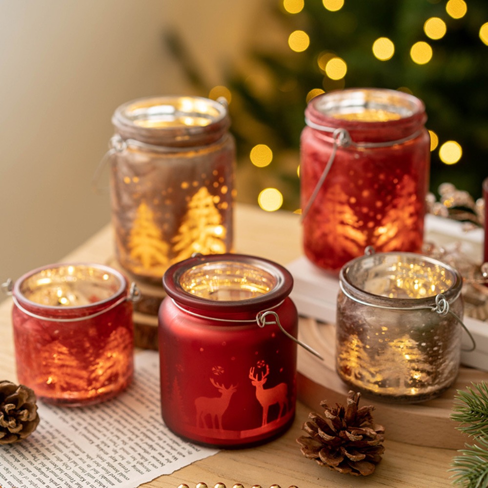 Christmas Electroplated Glass  - مراجعة Candle Glass Supplies وسعره