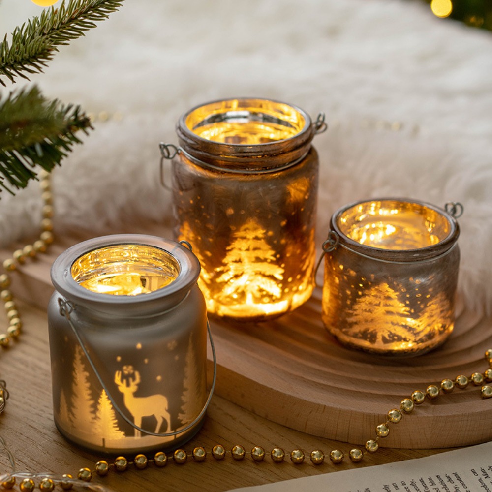 Christmas Electroplated Glass  - مراجعة Candle Glass Supplies وسعره