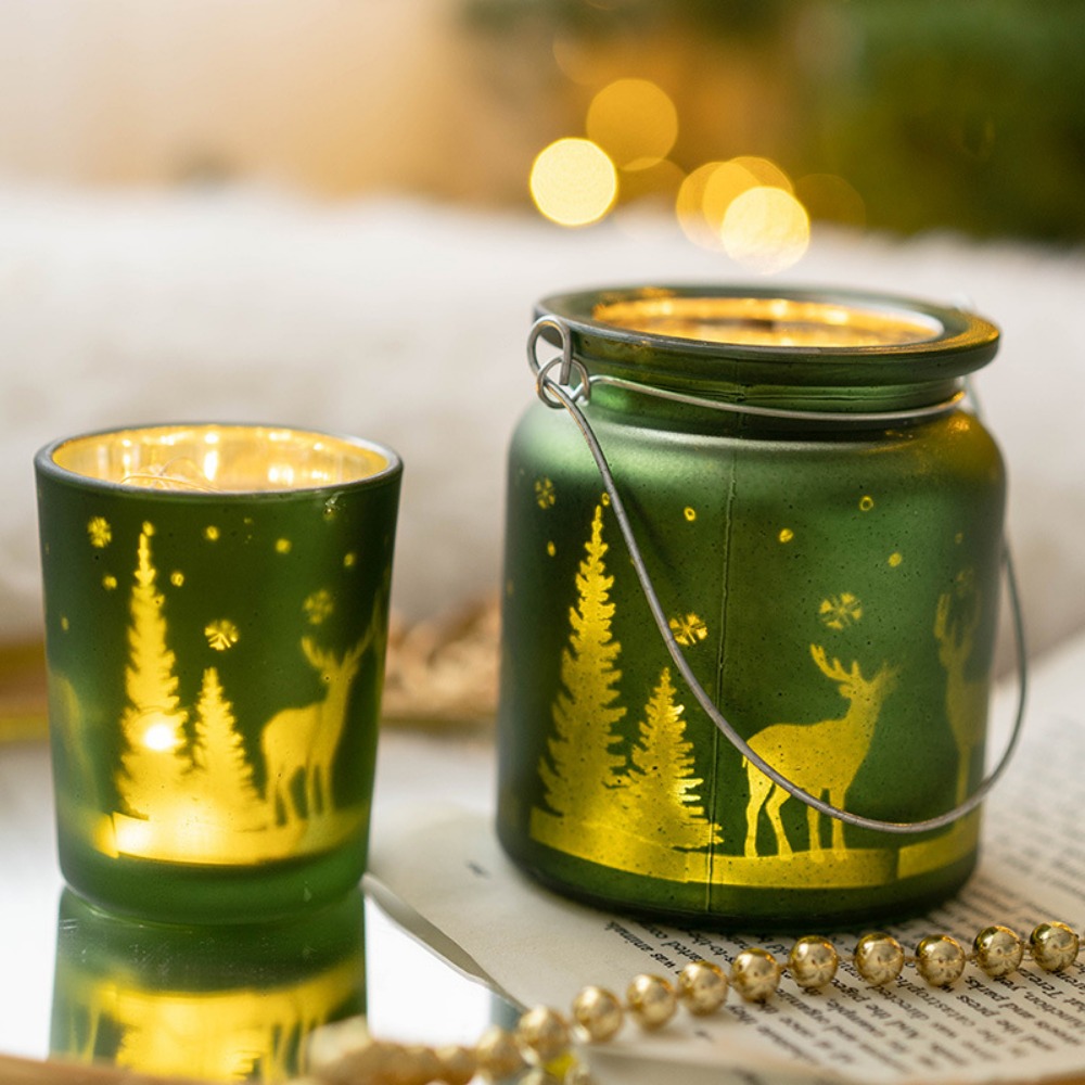 Christmas Electroplated Glass  - مراجعة Candle Glass Supplies وسعره