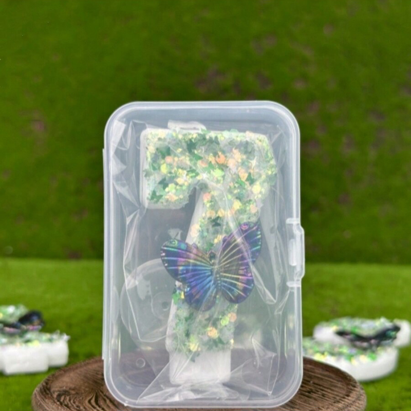 1Pc Green Sequins Number 0-9 B - مراجعة Candle Supplies Usa وسعره
