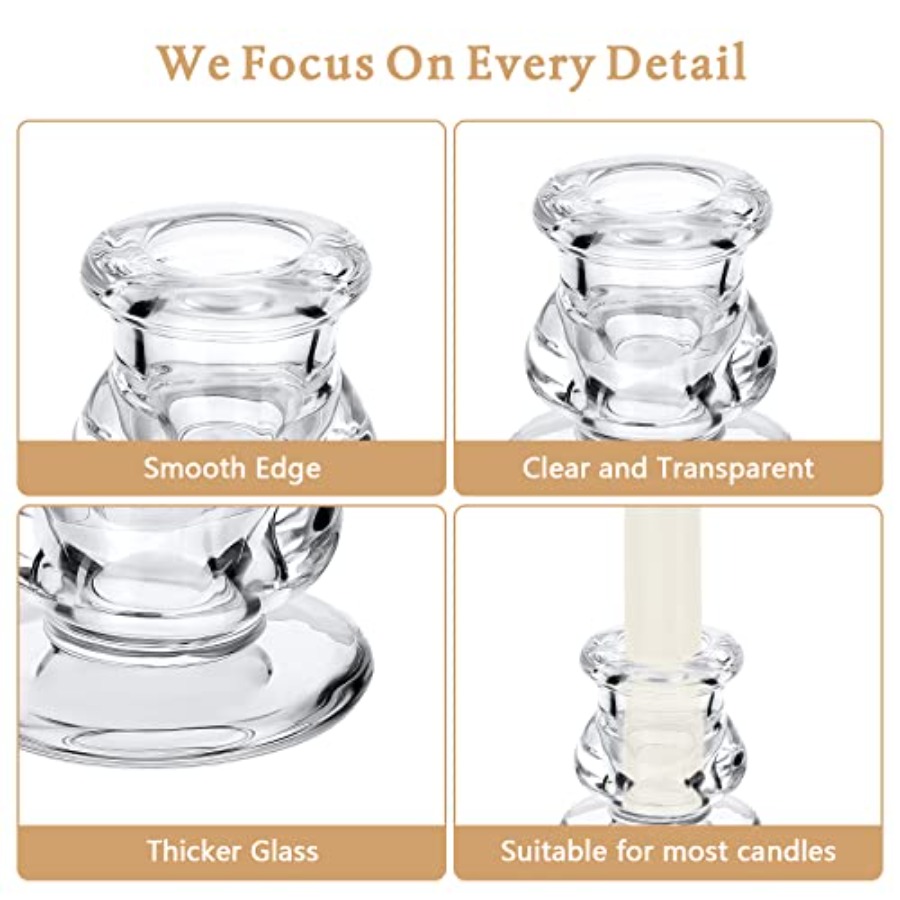 24 Pcs Candlestick Holders Gla - مراجعة Candle Glass Supplies وسعره