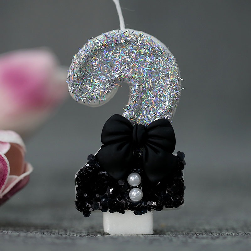 Midnight Bow & Pearl 0-9 Numbe - مراجعة Candle Supplies Usa وسعره