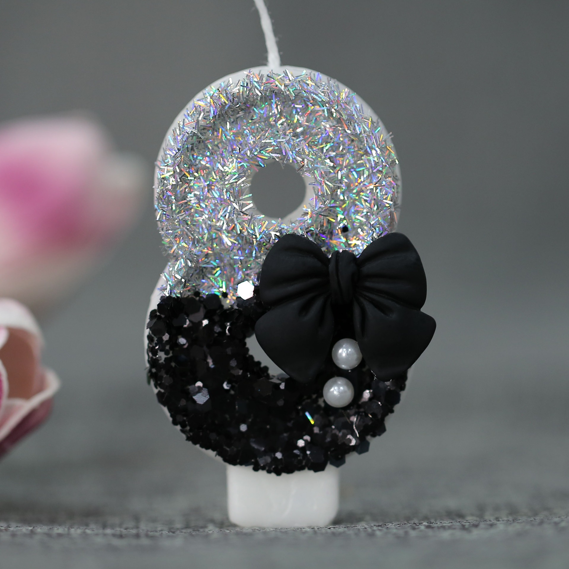 Midnight Bow & Pearl 0-9 Numbe - مراجعة Candle Supplies Usa وسعره