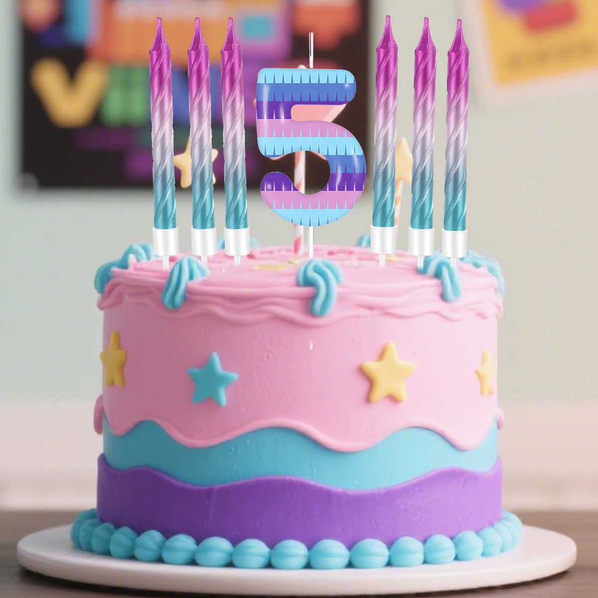 7pcs Video Game Birthday Candl - مراجعة Candle Supplies Video وسعره