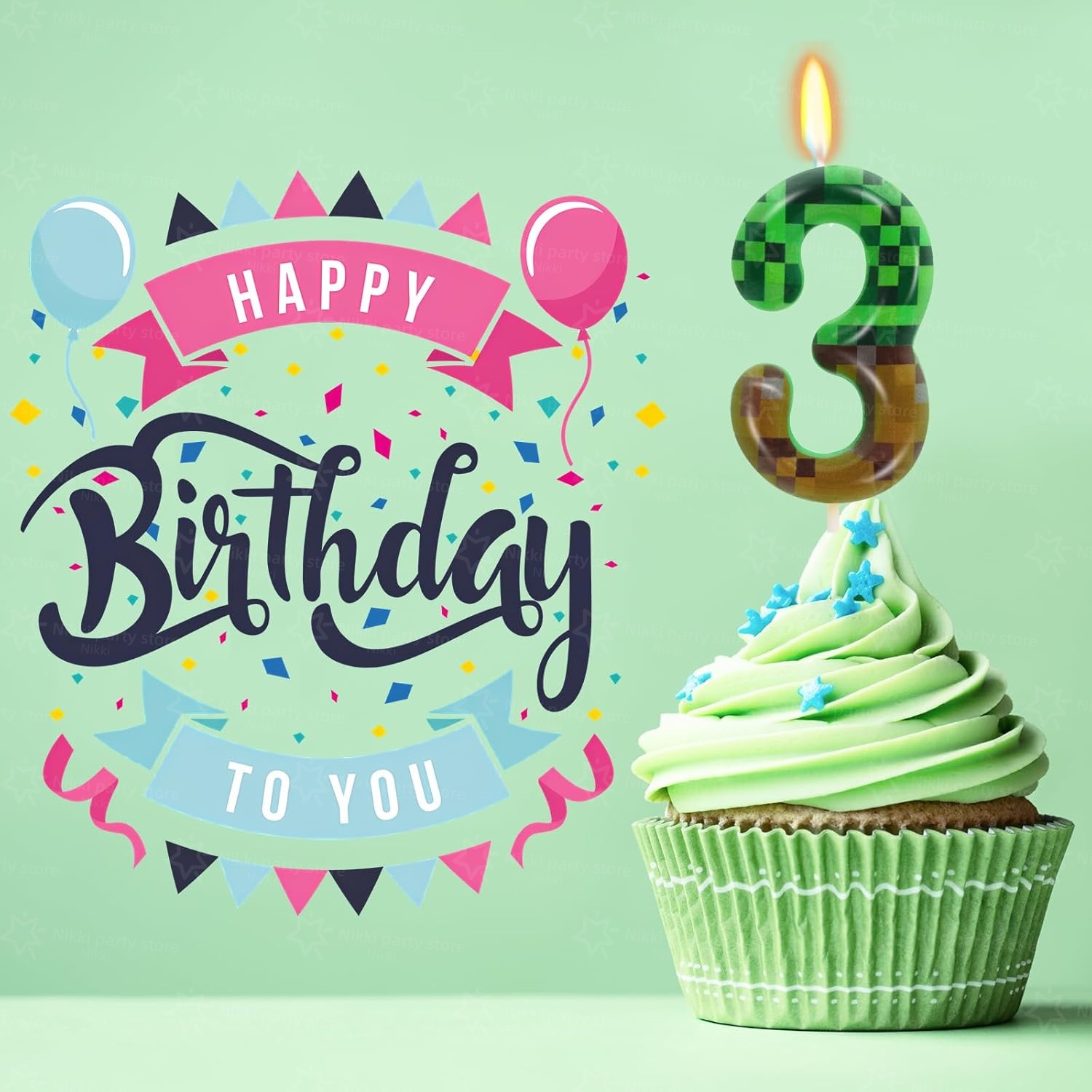 Miner Birthday Candles Birthda - مراجعة Candle Supplies Video وسعره