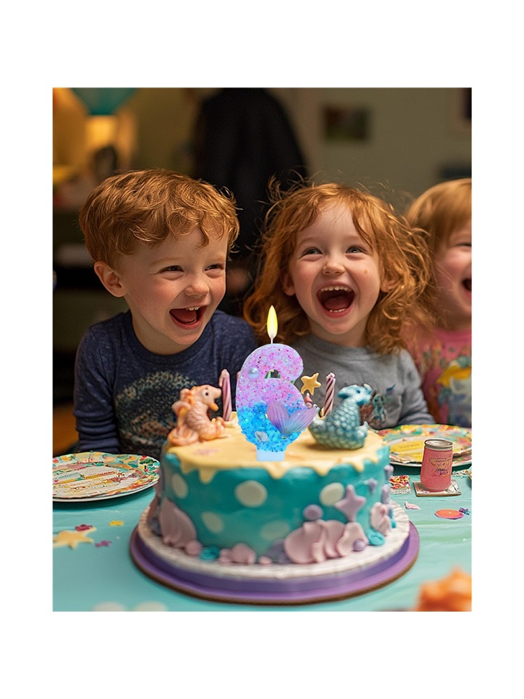 Mermaid Themed Birthday Candle - مراجعة Candle Supplies Usa وسعره