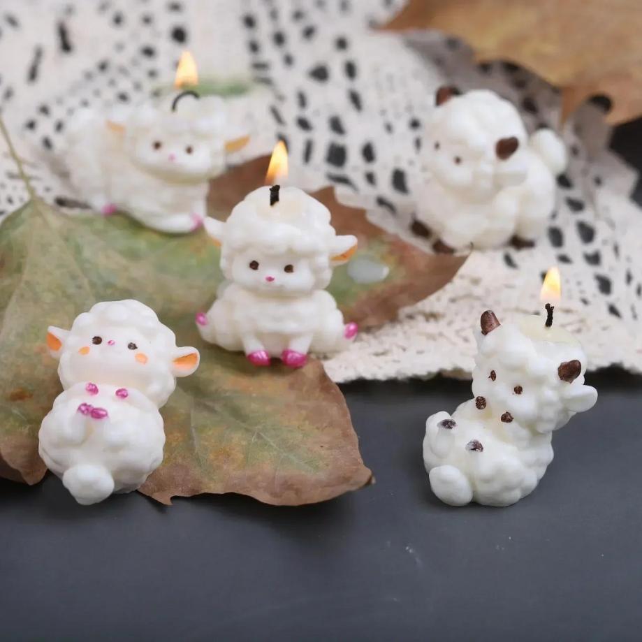 Creative Cartoon Sheep Silicon - مراجعة Candle Supplies Eu وسعره