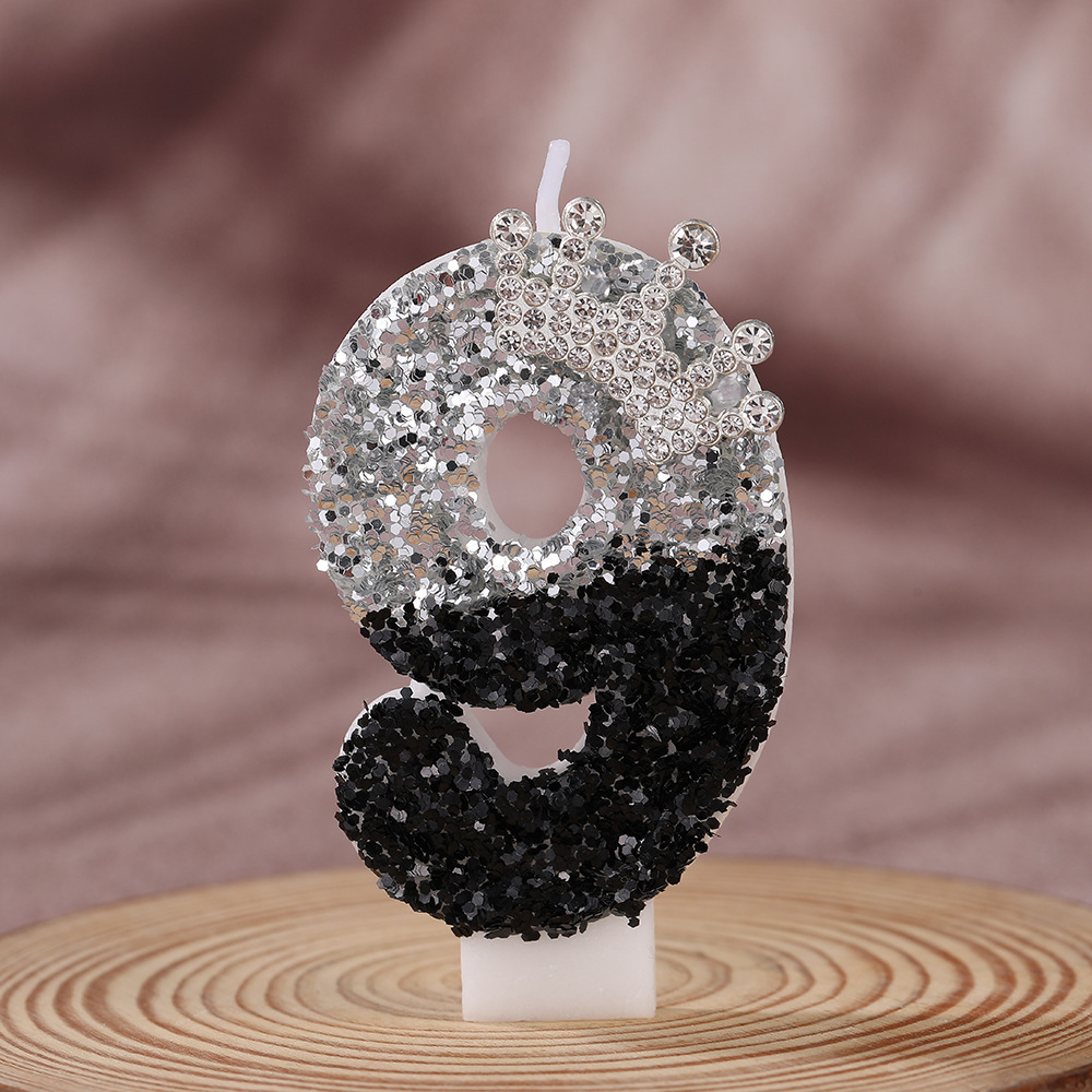 Black Silver Gradient Crown Ha - مراجعة Candle Supplies Usa وسعره