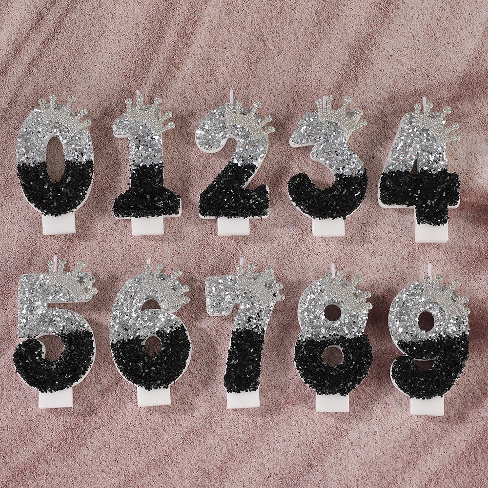 Black Silver Gradient Crown Ha - مراجعة Candle Supplies Usa وسعره