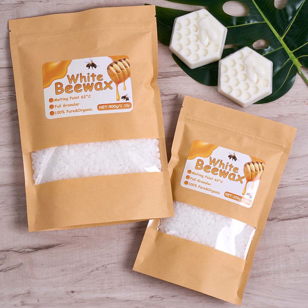 1000g White Beeswax DIY Candle - مراجعة Candle Making Supplies Usa وسعره