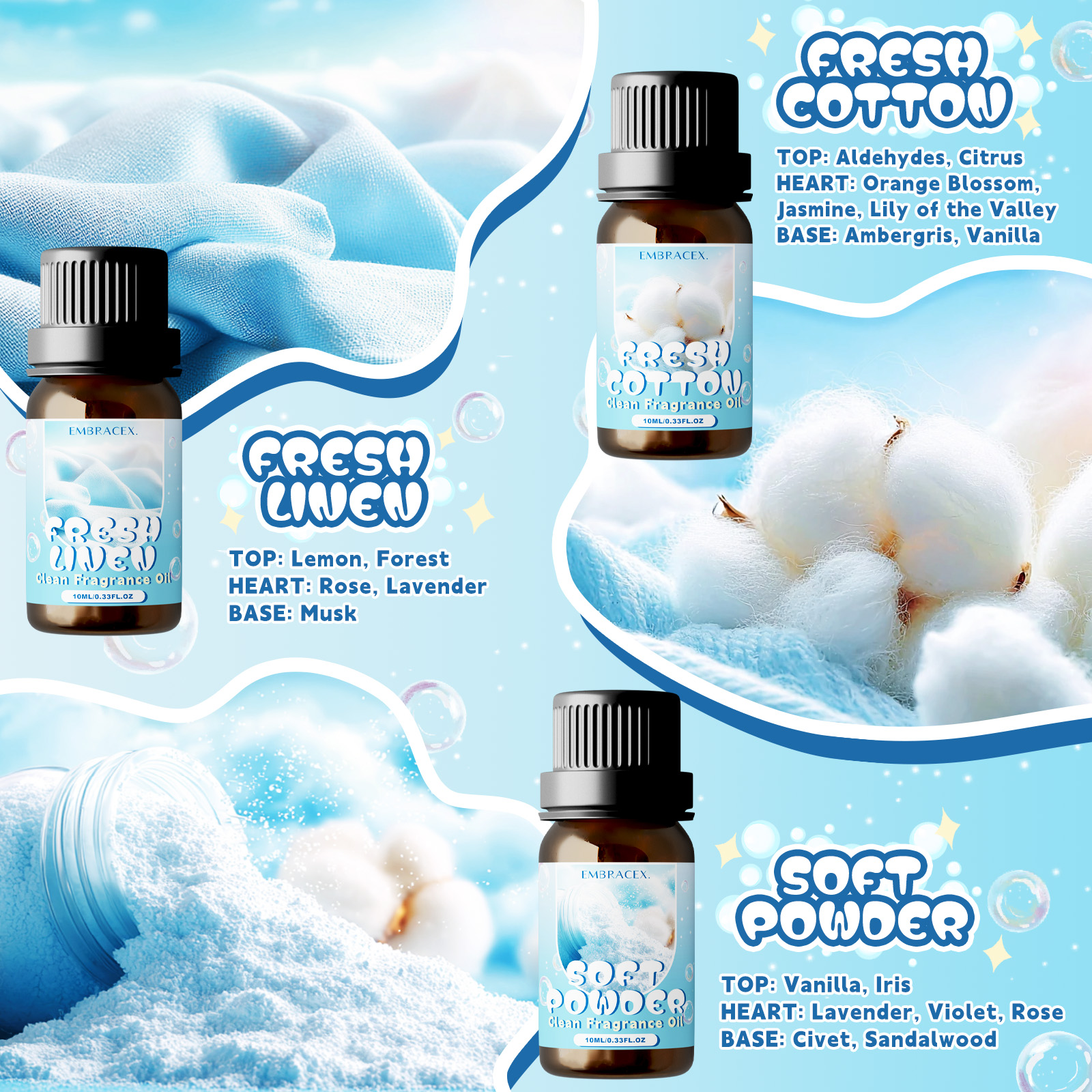 10ml Soft Powder Essential Oil - مراجعة Fragrance Oil 10Ml وسعره